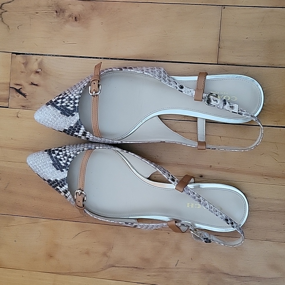 Coach Wooster slingbacks in size 51/2.
